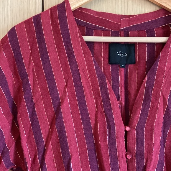 Rails tie front crop top - Picture 2 of 8